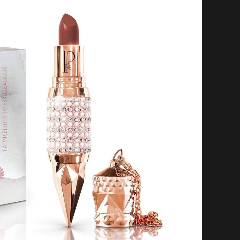 La Prestige Paris Prestige Diamond Matte Light Red Smiling Hibiscus Lipstick NIP